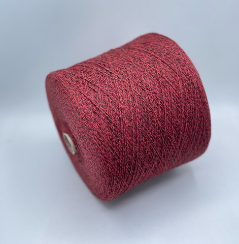 Olimpias (пр.Италия),art- Soft Shetland, 12,9/2 645м/100гр, 100% Шерсть шетланд, цвет- Красно-малиновый+зеленый,мулине(a807),арт-35883