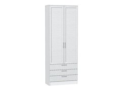 Шкаф двухстворчатый Стиль ШК-803 с ящиками White Softwood Белый