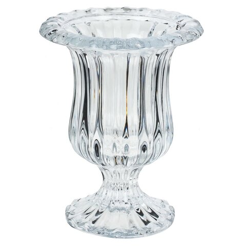 Ваза стеклянная (Высота 14,5 см) - Прозрачный - купить