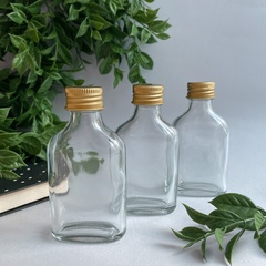 Баночки стеклянные с винтовой крышкой, 50 мл, 5,5*2,5*10,5 см, набор 3 шт.