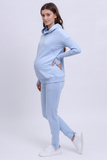 Спортивный костюм для беременных и кормящих 12427 голубой