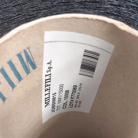 Смесовка с кашемиром (10%) MILLEFILI JOBS 1500 антрацит