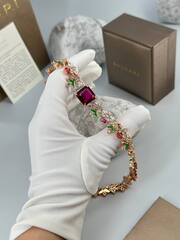 Комплект украшений колье + серьги в стиле BVLGARY