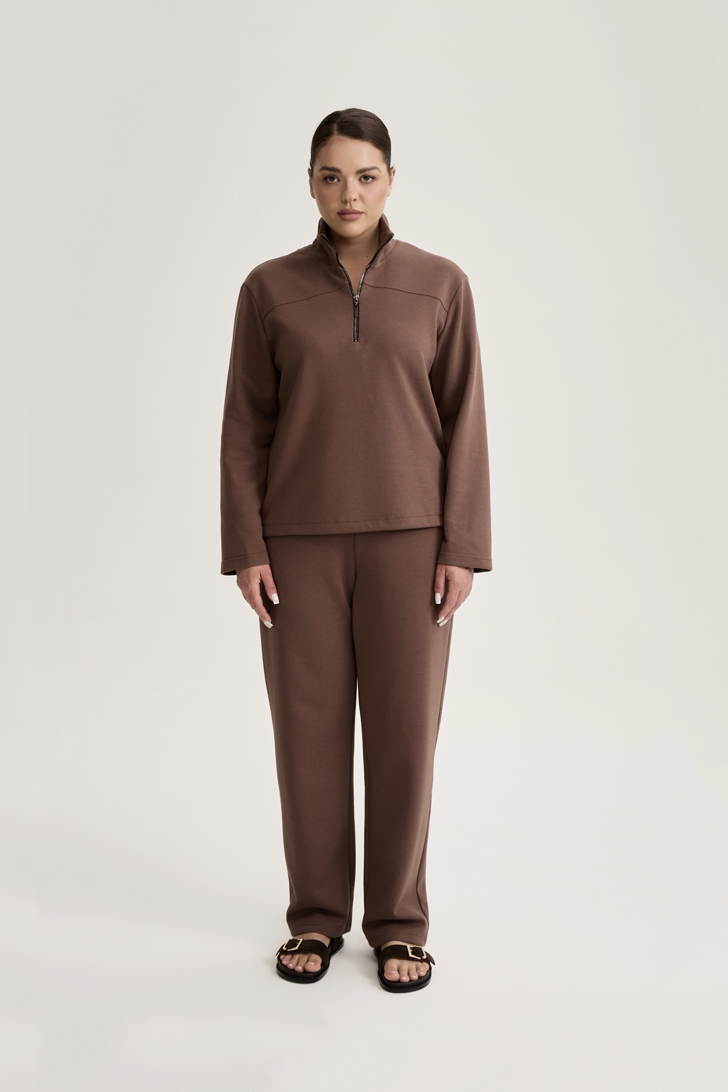 Брюки пике, мокко