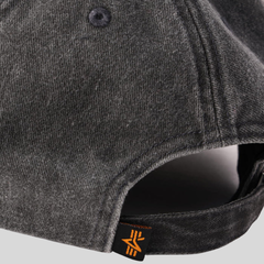 Бейсболка Alpha Industries Battlewash Cap Black (Черная)
