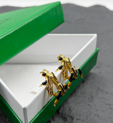 Серьги насекомые Bottega