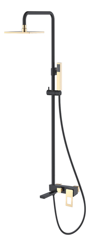 Boheme Q 148-BG Стойка для душа, цвет: чёрный,золото