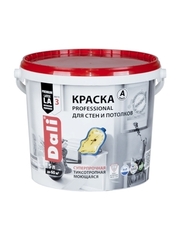 Краска акриловая  DALI PROFESSIONAL 3 (матовая ) для стен и потолков база  С 2,5л Рогнеда