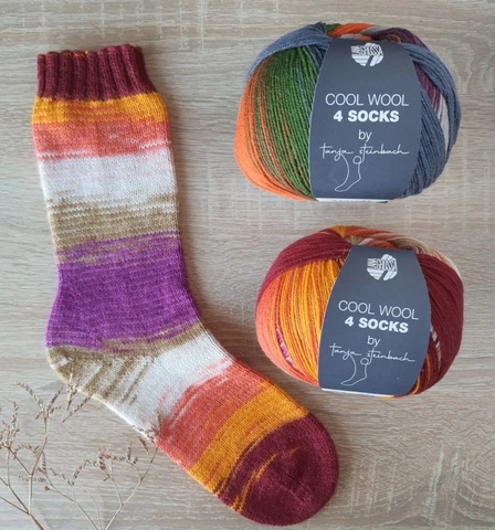 Lana Grossa Cool Wool Print 4 Socks 7793