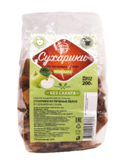Сухарики из печёных яблок 200 г