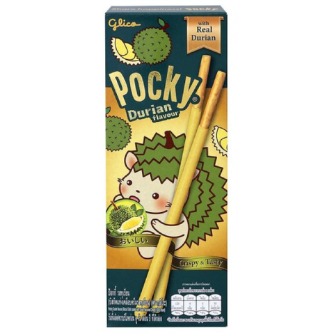 Бисквитные палочки со вкусом дуриана Pocky, 25 гр