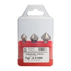 Набор зенковок 90° 12-20мм 3z HSS 3шт Bucovice(CzTool) 741804