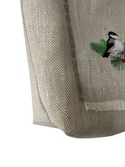 Сумка-шоппер льняная с вышивкой 