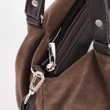 Сумка Саломея 607 эко-замша шоколад