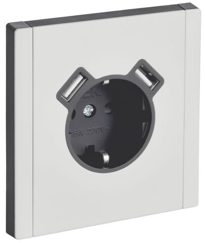 FORTE&PIANO Роз. з/к/ш в/к 16А USB A+A 3,1А FP245M бел. IEK