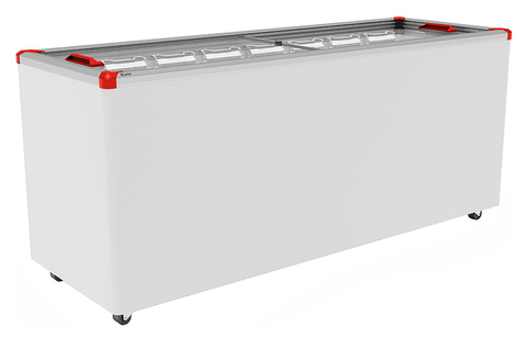 Ларь морозильный Frostor GELLAR FG 700 C V25 (алюминий) красный (R290)