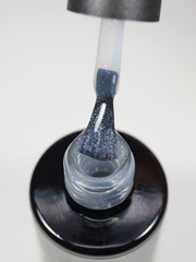 Верхнее каучуковое покрытие без липкого слоя с шиммером #11 (No wipe top gel SHINE #11), 10 ml
