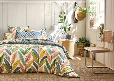 Постельное белье 2 спальное евро Blanc des Vosges Hikkaduwa Tropicana