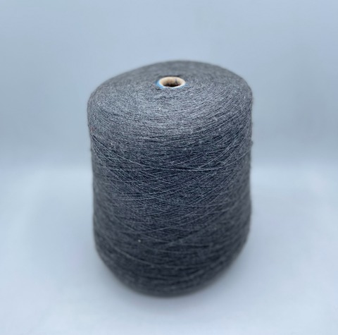 Бобинная пряжа (пр.Италия), 1500м /100гр, 50%шерсть, 50%акрил, цвет- Графит, арт.31777