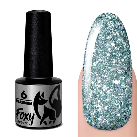 Foxy Гель-лак дизайн (Gel polish PLATINUM) #06, 5 ml