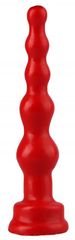 Красный анальный стимулятор-ёлочка - 14,5 см. - 