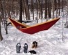 Картинка гамак туристический Ticket to the Moon original hammock Burgundy/Dark Yellow - 3