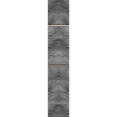 Панель ПВХ фотопечать с глиттером Джордан Черный Золото 2700х250мм