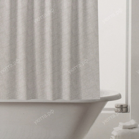 Штора для ванной (180*180 см) - Серый