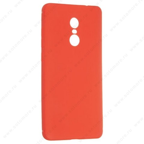 Накладка силиконовая Soft Touch ультра-тонкая для Xiaomi Redmi Note 4X красный