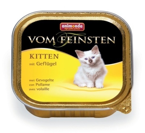 Animonda Vom Feinsten Kitten консервы с мясом домашней птицы для котят 100г