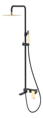 Boheme Q 148-BG.2 Стойка для душа, цвет: чёрный,золото фото