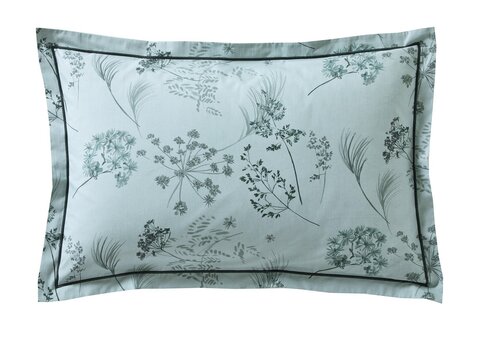 Постельное белье 2 спальное евро Blanc des Vosges Ephemere Orage бирюзовое