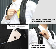 Рюкзак антивор Tigernu T-B3599 красный
