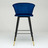 Барный стул Marlon синий велюр