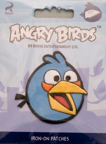 Аппликация Angry birds , голубая 14115