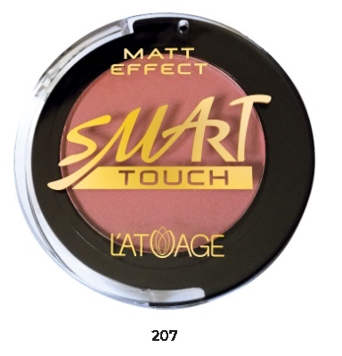 L’atuage Румяна компактные SMART TOUCH №207 розово-персиковый