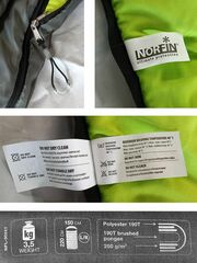 Мешок-одеяло спальный Norfin ALPINE COMFORT DOUBLE 250 Green