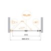 Душевая дверь в нишу Cezares ECO-O-BS-12 ECO-O-BS-12-100-C-Cr