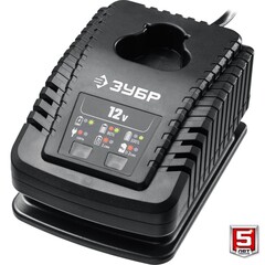 ЗУБР 12 В, 40 Н·м, 2 АКБ тип Т7 (2 А·ч), дрель-шуруповерт + LED фонарь, кейс, Профессионал (DL-121-22)