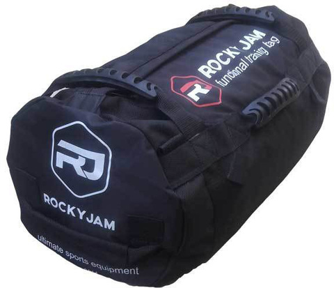 Картинка сэндбэг RockyJam Сэндбэг S (15-45 кг) с резиновыми ручками черный - 1