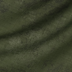 Тонкая шерстяная ткань зелёного цвета с печатью