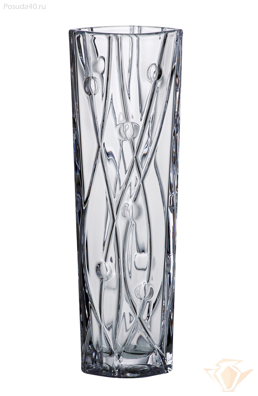Самара Ваза Хрустальная Богемия 40 См Купить