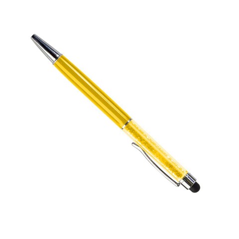 Универсальная 2в1 стилус-ручка и шариковая ручка Diamond для сенсорных экранов (Желтый)