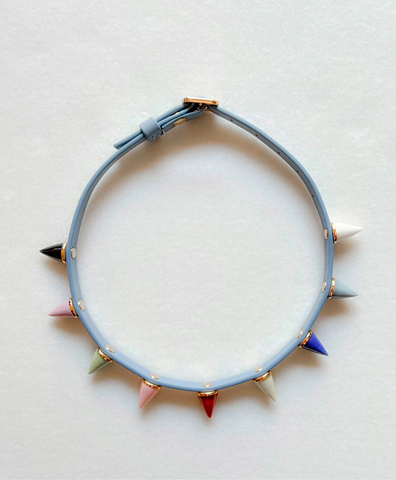 Чокер MINI SPIKE LEATHER MULTI