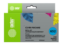 Заправочный набор Cactus CS-RK-F6V24AE Набор 3x30мл для HP DJ Ink Adv 1115/2135/3635/3835/4535