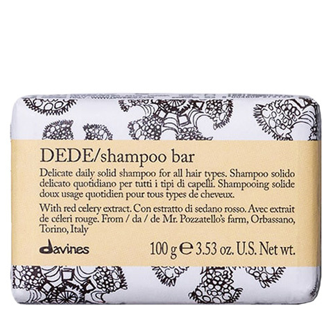 Davines Essential Haircare DEDE: Шампунь твёрдый для деликатного очищения волос (DEDE Shampoo Bar)