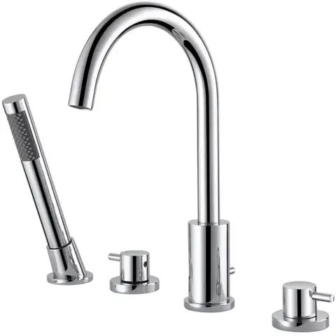 Смеситель ABBER Wasser Kreis AF8113 на борт ванны, хром