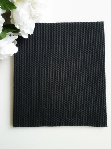 Microporous rubber 3 mm (22x25 cm), Black