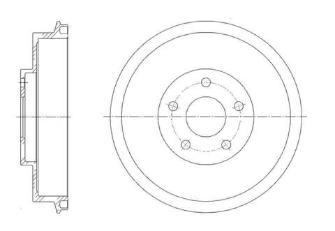 Барабан тормозной G-brake  GD-06397