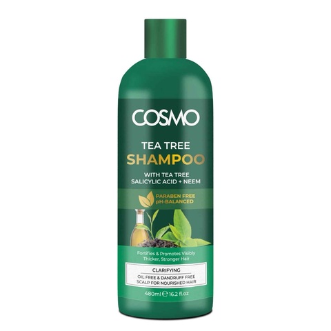 COSMO Tea tree Shampoo 480 ml Шампунь с чайным деревом для укрепления волос